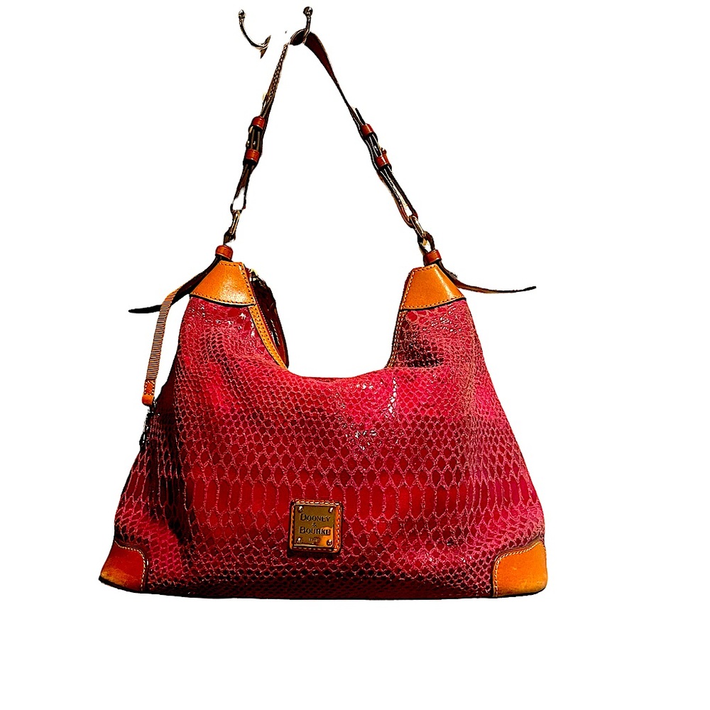 Dooney and Bourke Maroon Snakeskin Bag